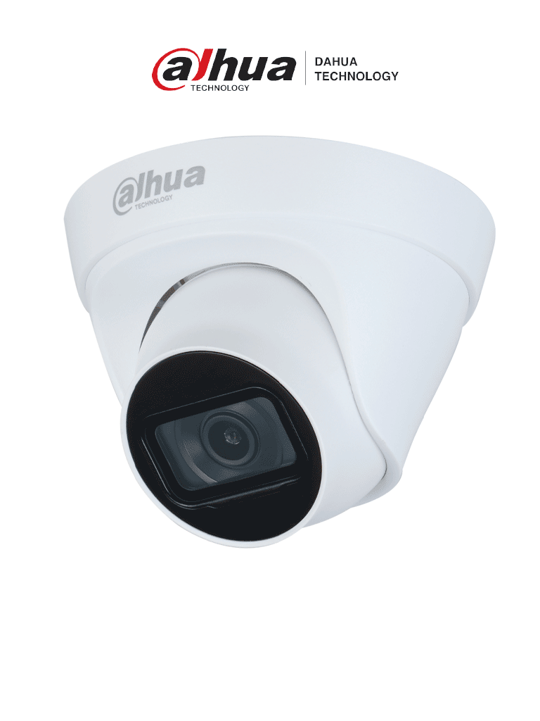  DAHUA DH-IPC-HDW1230T1P-A-0280B-S6 - Cámara IP Domo 2MP con lente de 2.8 mm y ángulo de visión de 102 grados, micrófono integrado, IR de 30m, IP67, PoE, DWDR.