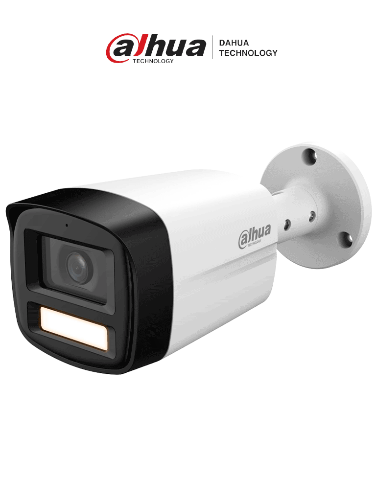 [DHT0290097] DAHUA DH-HAC-HFW1209TLMN-LED-0280B-S3 - Cámara Bullet de 2MP Full Color en 1080p con lente de 2.8mm, ángulo de 108° y alcance de iluminación de 40m, DWDR, IP67 compatible con CVI/CVBS/AHD/TVI.