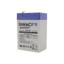 Batería 6 V / 4.5 Ah / UL / Tecnología AGM / Vida útil promedio 5 años / Para uso en equipo electrónico, Alarmas de Intrusión / Incendio/ Control de acceso / Video Vigilancia / Terminales F1 ( Incluye adaptador F2