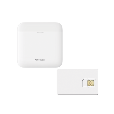 [235812] (AX PRO) KIT de Alarma AX PRO / Incluye: 1 Hub con batería de respaldo / 1 año de Servicio de Datos 600MB / Wi-Fi / 3G/4G / Compatible con Hik-Connect P2P