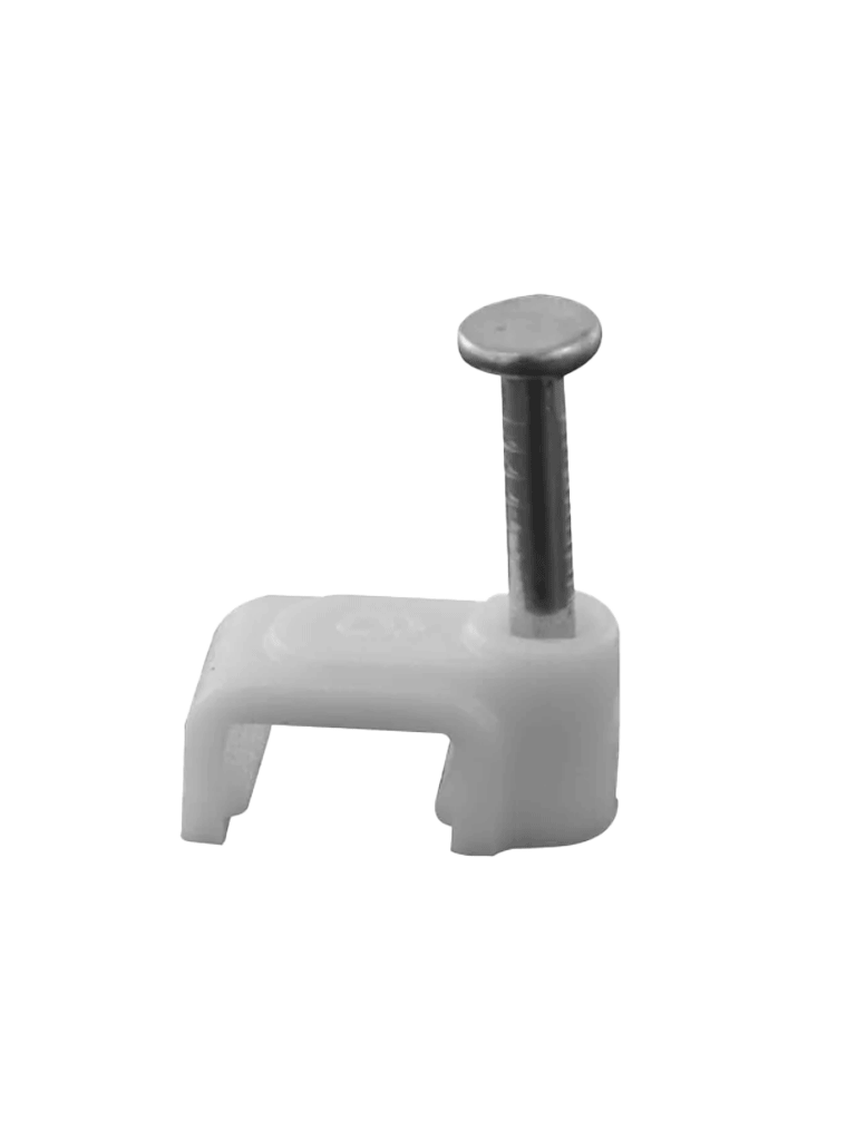 TCE LMG-NCC-5mm-GYQ50 - Grapa cuadrada de pared / medida interna 5 mm / Altua 6 mm / Color gris / Bolsa de 50 piezas