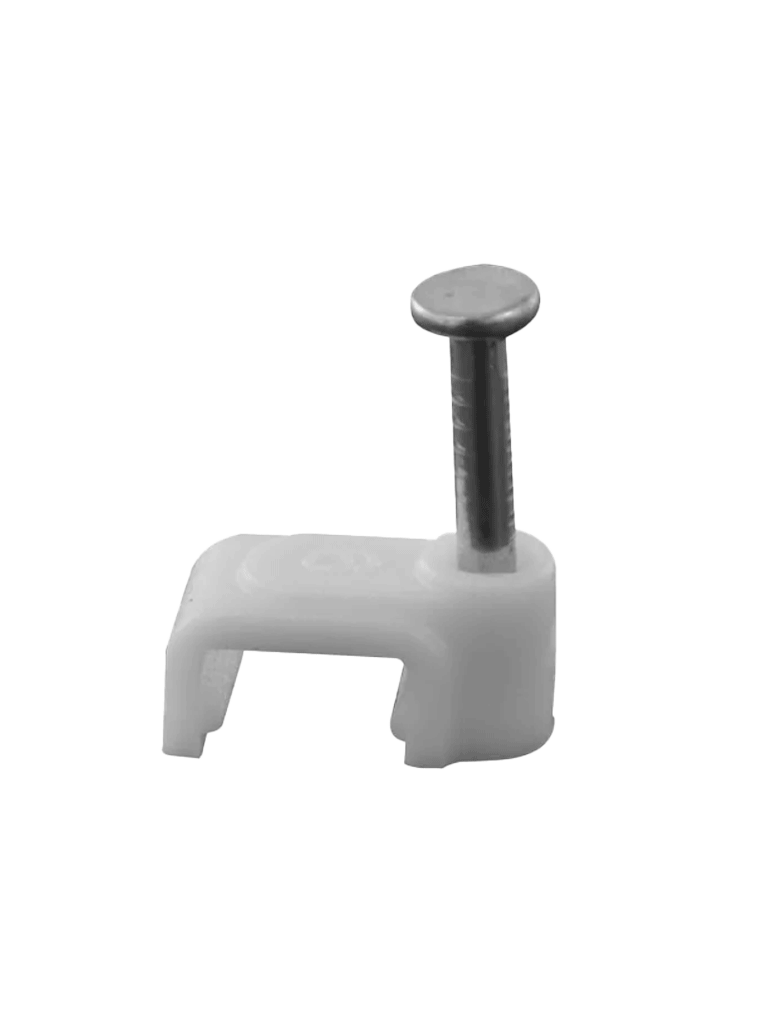 [OEM1650018] TCE LMG-NCC-5mm-GYQ100 - Grapa cuadrada de pared / medida interna 5 mm / Altura 6 mm / Color gris / Bolsa de 100 piezas