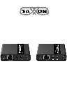 SAXXON LKV223P - Kit extensor de video HDMI/ Resolucion 4K/ 60 Hz/ Hasta 70 metros con Cat6/ 6A/ 7 Cero latencia/ Loop HDMI/ Soporta HDR/ Infra rojo de 2 Vias/ Salida de audio/ Se energiza solo el transmisor