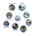  Caja de Conexiones Impermeable IP55 con 4 Entradas, 80 x 80 x 50 mm, para Instalaciones Industriales, Comerciales y Residenciales, Incluye Tornillería para su Instalación