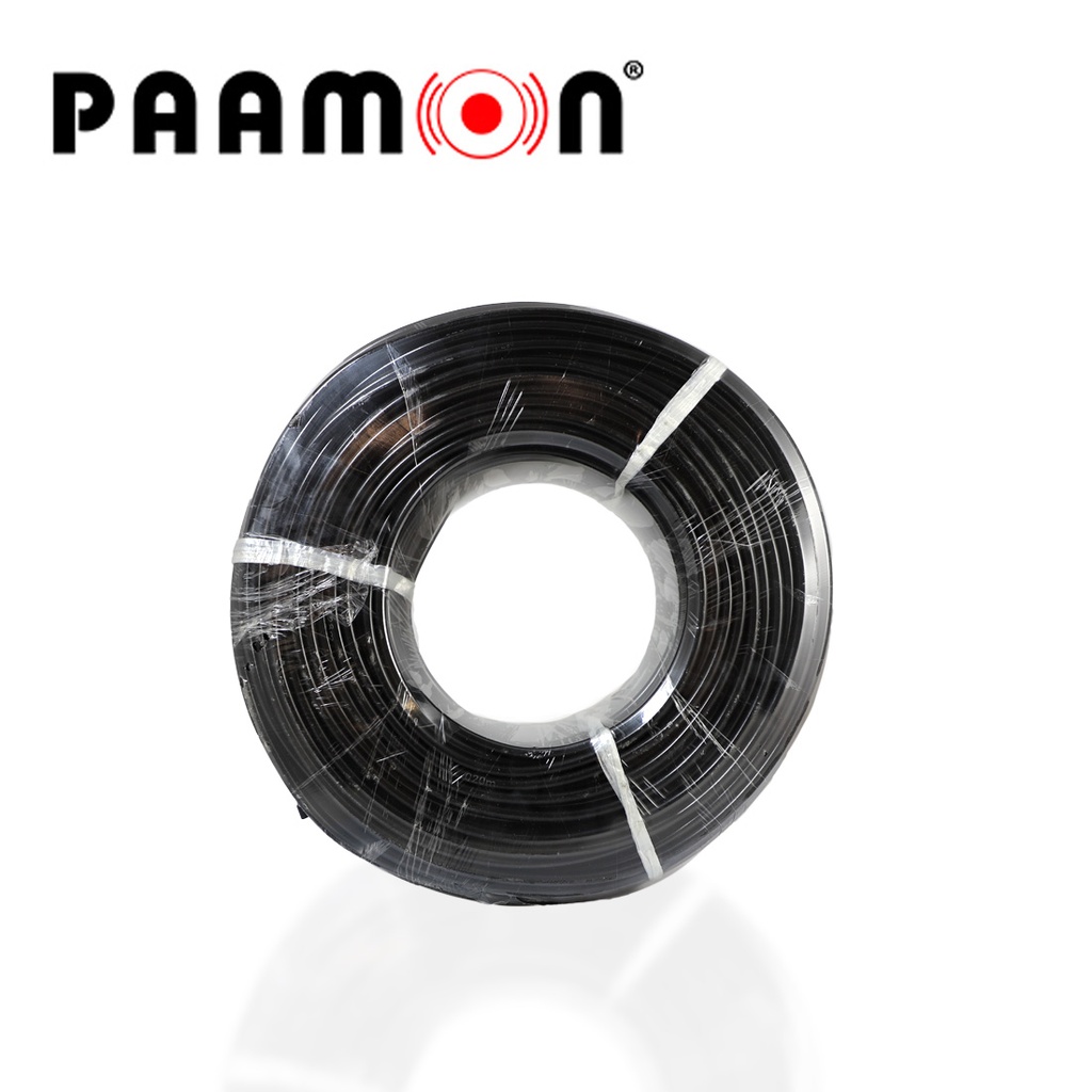 PAAMON-CABLE DOBLE AISLADO DE ALTO VOLTAJE/ USO EN CERCAS ELECTRIFICADAS/ CALIBRE 16/ ANTI-OXIDABLE/ FACIL MANEJO/ ALTA CONDUCTIVIDAD/ DIAMETRO UNIFORME/ 100MTS. COLOR NEGRO