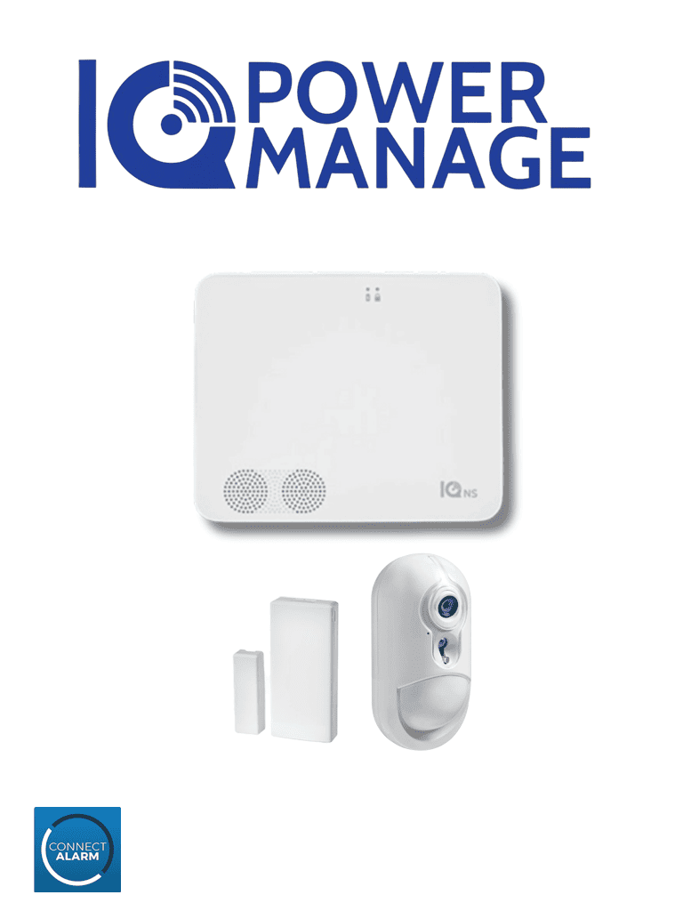 [QLS2480017] QOLSYS IQ4NS PM PACK VERIFICACION - Paquete que contiene Sistema de Alarma IQ4 NS autocontenido sin pantalla, 1 sensor magnético inalámbrico PG9303 y Detector de Movimiento con Cámara de fotogramas Inalámbrico PG9934P.
