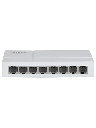 DAHUA DH-SF1008L - Switch de Escritorio con 8 puertos Fast Ethernet (10/100 Mbps), diseño compacto de capa 2, con capacidad de switching de 1.6 Gbps y velocidad de reenvío de paquetes de 1.19 Mpps. Ideal para redes eficientes y compactas.