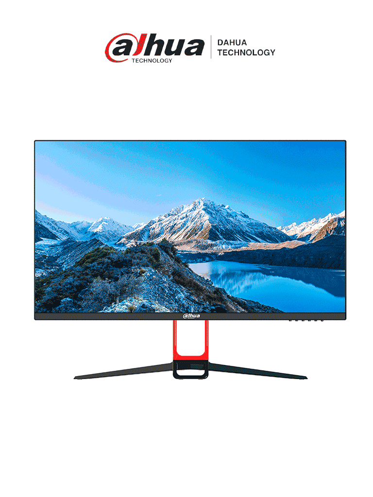 Dahua DHI-LM28-F400  Monitor UHD de 28" ofrece resolución 4K (3840x2160), bisel ultradelgado, ángulo de visión de 178°, altavoces integrados, y conectividad versátil con entradas HDMI y USB, ideal para multimedia.