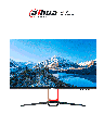 Dahua DHI-LM28-F400  Monitor UHD de 28" ofrece resolución 4K (3840x2160), bisel ultradelgado, ángulo de visión de 178°, altavoces integrados, y conectividad versátil con entradas HDMI y USB, ideal para multimedia.
