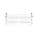 Accesorio Para Montaje de Equipos o Dispositivos en Gabinetes Multipropósito, de Instalación a Presión, de Acero, Color Blanco
