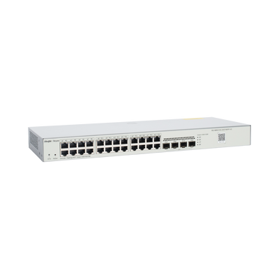 Switch Administrable L2, 24 Puertos Eth 1G, 4 puertos SFP 1G, Administración Remota en la Nube.