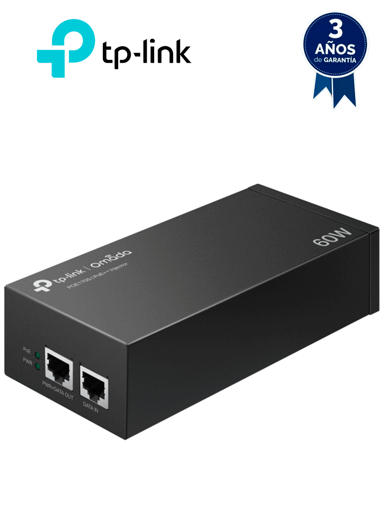 [TPL2350005] TP-LINK - POE170S - Inyector PoE++, 2 puertos Gigabit