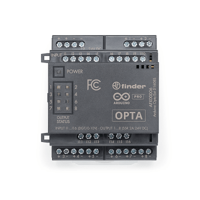Expansión Digital Arduino Opta® / 16 Entradas Programables / 8 Relés / IP20 / Compatible PLC Industrial / IoT Industrial y Building Automation