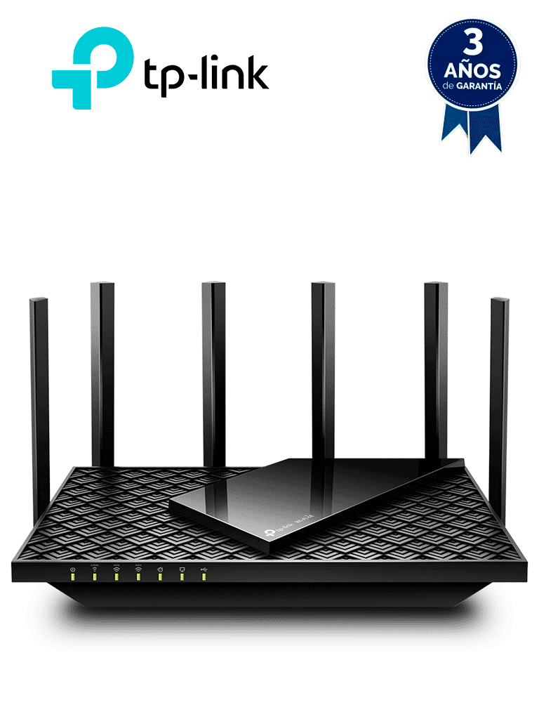 [TPL3660035] TP-LINK ARCHER AXE75 - Router Triple Banda AX6600 MU-MIMO , 1 Puerto WAN/LAN 2.5 Gbps , 1 Puerto WAN/LAN 1Gbps , 3 Puertos LAN 10/100/1000 Mbps , 2 puerto USB 3.0 , 8 antenas de alta ganancia , OneMesh ™