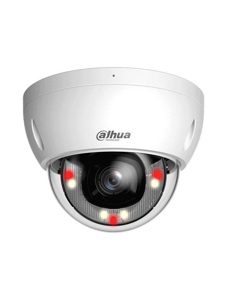 DAHUA DH-IPC-HDBW2649EP-S-IL - Camara IP Domo Antivandalica de 6 Megapixeles/ Lente de 2.8mm/ 30 Metros de Iluminador Dual Inteligente+Full Color/  SMD Plus/ Protección Perimetral avanzada/ Micrófono Integrado/ IP67/ IK10 Ranura para MicroSD/ #LoNuevo
