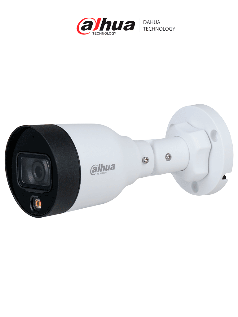 [DHT0030194] DAHUA DH-IPC-HFW1239S1-A-LED-S6 - Camara IP Bullet 2 MP/ Full Color/ 2.8 mm/ 102° de apertura/ micrófono integrado/ H.265+/ luz visible de 15 m/ IP67/ PoE /DWDR