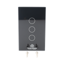 (Wifi) Apagador switch inalámbrico WIFI, control de 3 regresos de carga, 110V