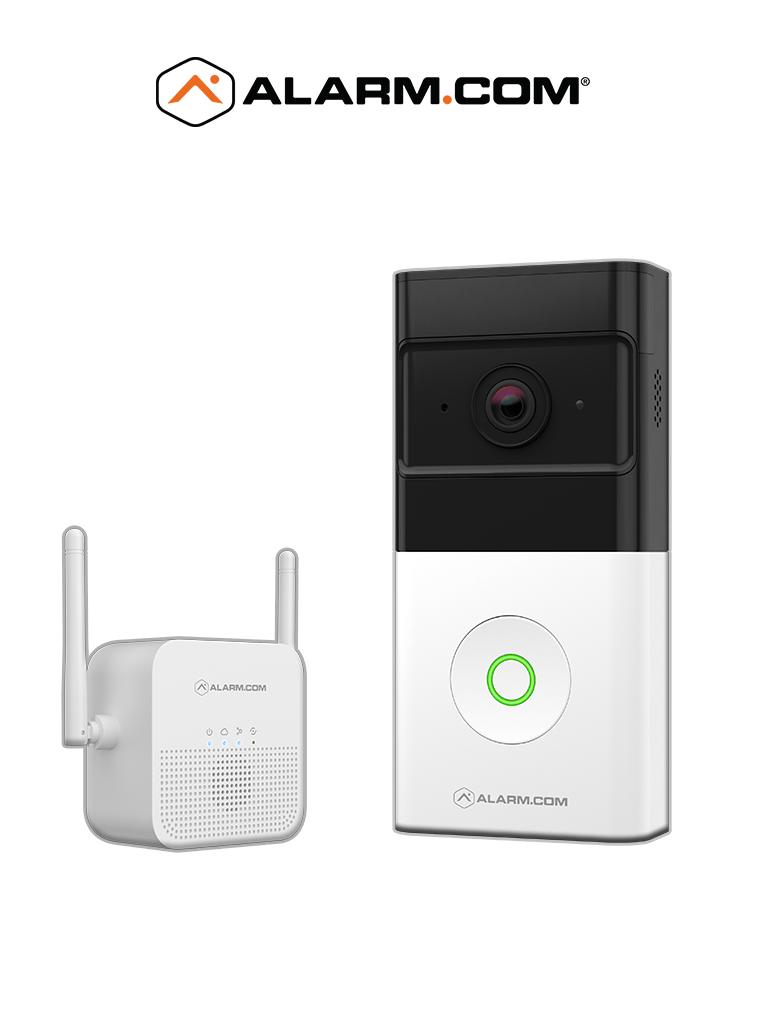 [ADC2220004] ALARM.COM VIDEO PORTERO CON TIMBRE - Timbre Inteligente  con vídeo Portero Inalámbrico de alarm.com /Wi-Fi / IP66 /1080P / 160° apertura horizontal. Batería incluida.