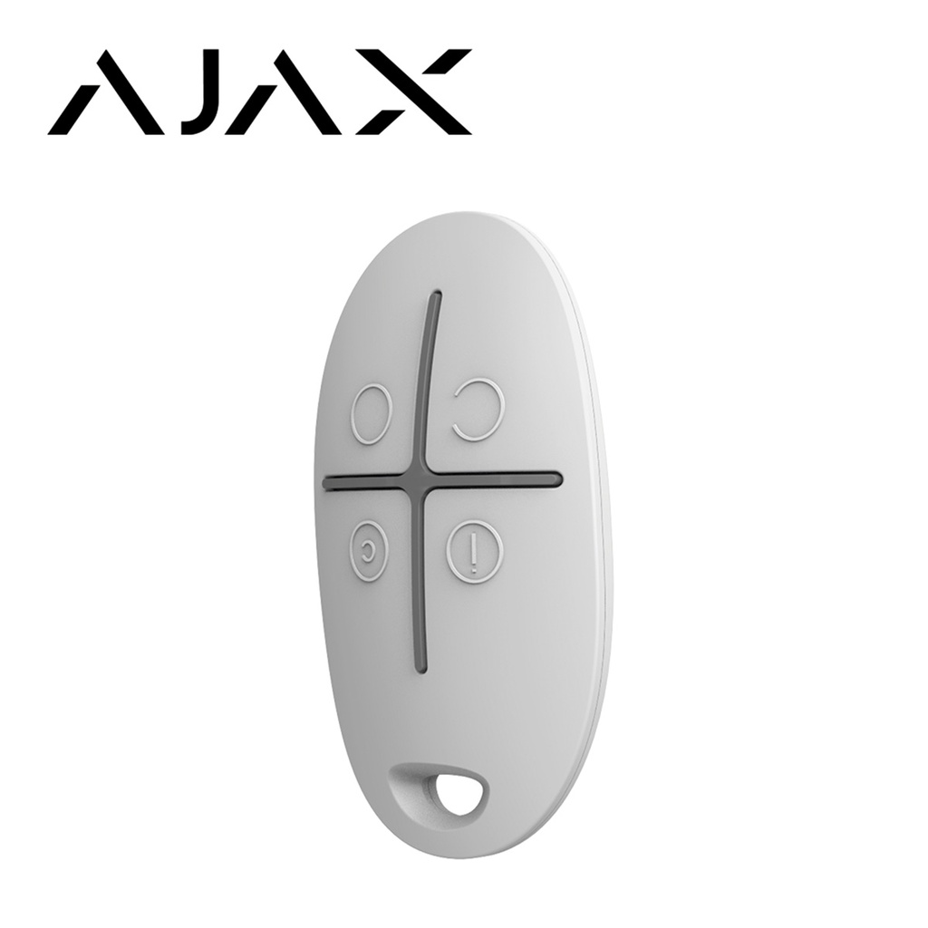 [AM868AJX01] CONTROL REMOTO 4 BOTONES AJAX SPACECONTROL FUNCION DE ARMADO,ARMADO PARCIAL,DESARMADO Y BOTON DE PANICO COMPATIBLE CON HUBS Y RECEPTORES