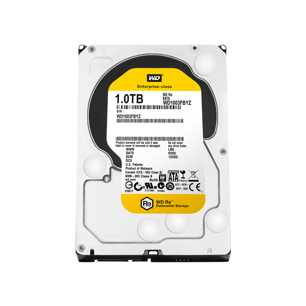 [WD1003FBYZ] DISCO DURO INTERNO WESTERN DIGITAL WD RE 3.5, 1TB, SATA III, 6 GBIT/S, 7200RPM, 64MB CACHE