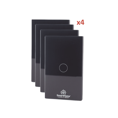 [237254] (Wifi) KIT 4 apagadores inteligentes Wifi compatibles con Alexa y GoogleHome