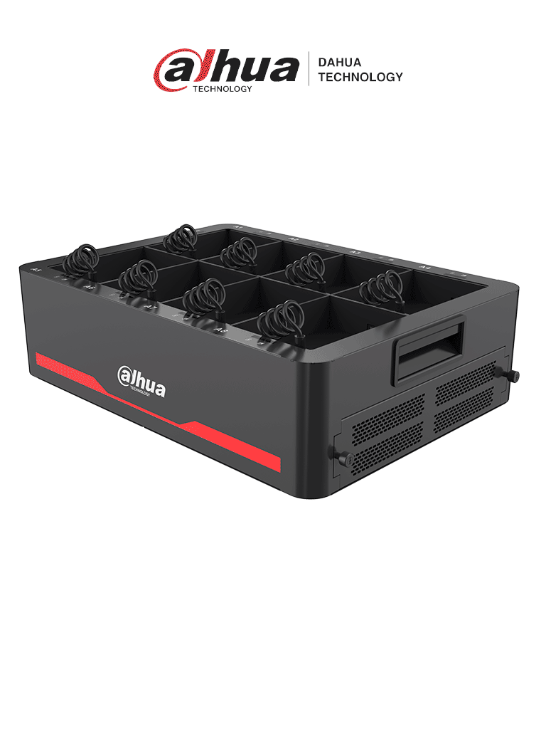 DAHUA DHI-EEC400 - Estación de Recolección para Terminales Portatiles Dahua/ Conexion hasta 8 MPT220/ Soporta Carga de equipos MPT220/ Puertos USB/ Soporta 4 HDD hasta 16TB/ ESPECIAL PARA PROYECTOS/100 a 240 VCA/ #LoNuevo