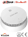 DAHUA WISUALARM DHI-HY-SA30A-R8 - Detector de Humo Inalambrico (Interconectable Hasta 24 Disp), Sensor Fotoeléctrico, Sonido de Alarma de 85dB, Alarma Visual y Audible, Batería Sellada de hasta 10 años, Certificaciones TÜV and CE, #LoNuevo #Wisualarm #V1