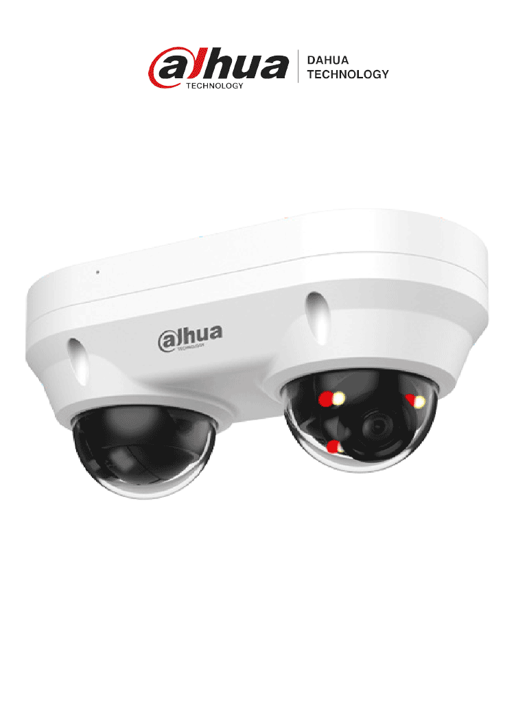 [DHT0040147] DAHUA  DH-IPC-HDBW2449FP-AS-E2-IL - Cámara Domo Dual IP de 4MP, iluminador dual inteligente/ Lente 2.8mm/ Protección Perimetral/ SMD Plus/ WizSense/ micrófono integrado/ IP67/IK10