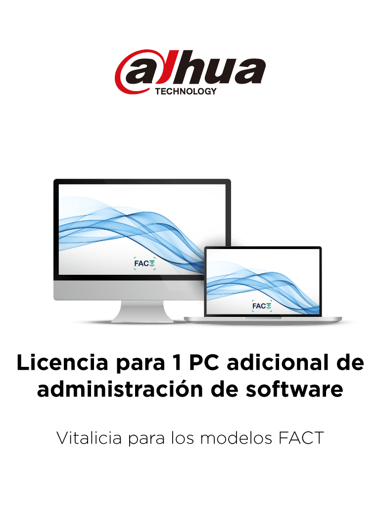  DAHUA TITANIUM - Licencia para 1 PC adicional de administración de software / Vitalicia para los modelos FACT