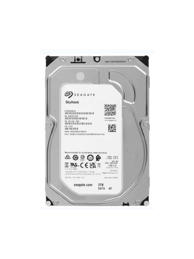 [DHT1490031] SEAGATE ST2000VX016 - Disco duro de 2TB SkyHawk / SATA 6 GB s  /   Hasta 64 cámaras / Hasta 16 Bahías / Función 24/7 Caché 256 MB