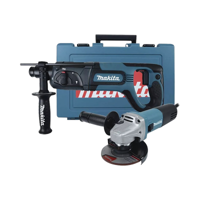 [206234]  Kit de Martillo Rotatorio SDS PLUS HR2475X4  y Esmeriladora Angular 9557NB de 4-1/2 in