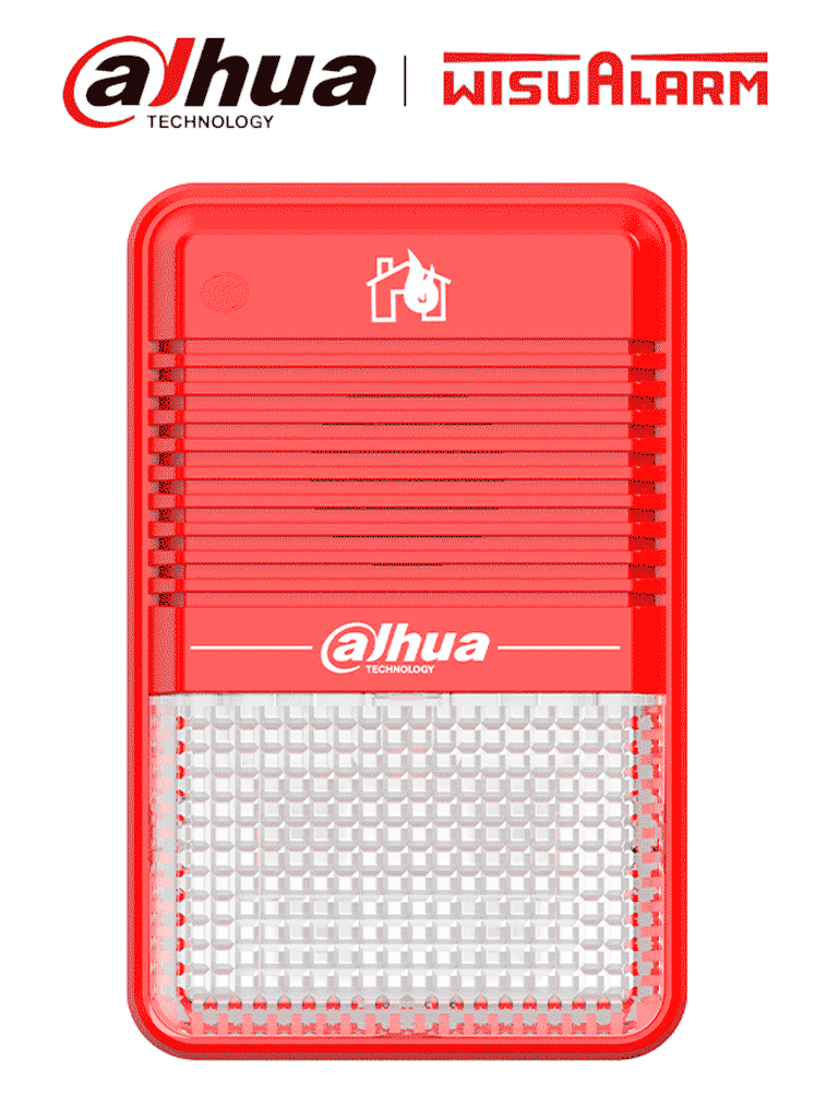 [DHT1450004] DAHUA WISUALARM DHI-HY-C151 - Estrobo Sirena Convencional de 75 dB(A) a 3 m/ Cumple con Norma: EN54-3:2014,EN54-23:2010 /2 Hilos,