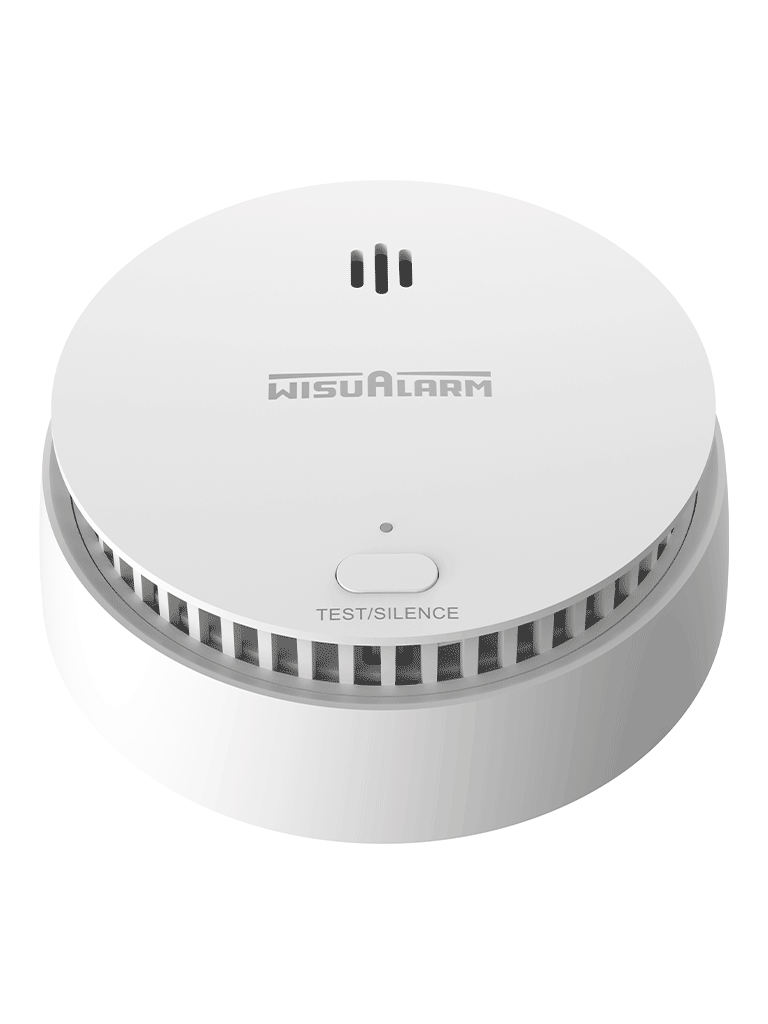 DAHUA WISUALARM HY-SA2FA - Detector Inteligente de Humo WiFi 2.4 Ghz, Sensor Fotoeléctrico, Sonido de Alarma de 85dB, Alarma Visual y Audible, Envía Notificaciones en Tiempo Real a APP, Certificaciones TÜV and CE, #LoNuevo #Wisualarm