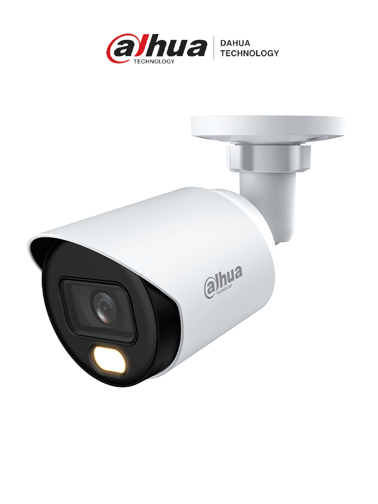 DAHUA DH-HAC-HFW1239TN-A-LED-0360B-S3 - Cámara Bullet Full Color de 2 Megapixeles 1080p, micrófono integrado, lente de 3.6mm, WDR 130dB, LEDs para 20m, protección IP67 y tecnología Starlight.