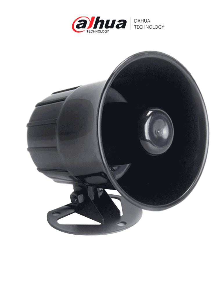 [DHT1190004] DAHUA DH-ARA16 - Sirena Exterior con alerta potente de 105 dB para mayor seguridad. De diseño robusto en plástico ABS negro, con una alimentación de 12V DC, ideal para proteger cualquier entorno.