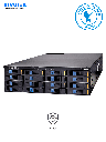 VIVOTEK NR9682-v2 - NVR de 64 canales con 16 bahías, 3U rackable, cuenta con fuente redundante y es compatible con ONVIF, H.265 y VAST embebido