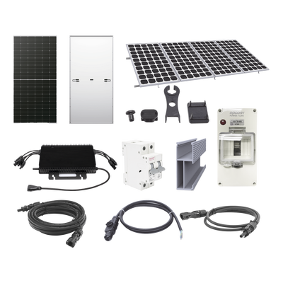 [229317] Kit Solar para Interconexión de 2.2KW de Potencia Pico 220Vcc con Microinversor y 4 Módulos de 575 W (Incluye Montaje y Protecciones)