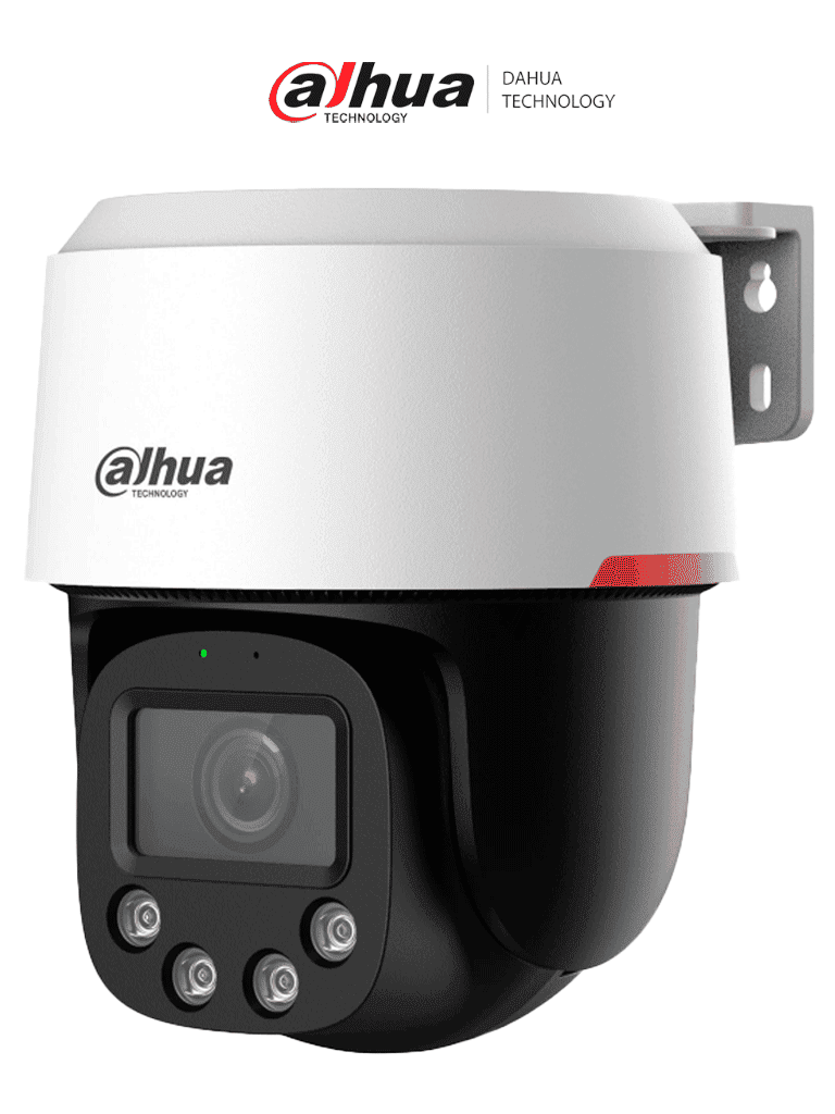 DAHUA DH-SD2C400NA-B-PV-0400-S2-PRO Cámara IP PT  de 4Megapixeles/ WizColor/ SMD3.0/ Lente 4mm/ Protección perimetral/ audio bidireccional/ Disuasión activa/ ranura MicroSD/ IP66 y PoE