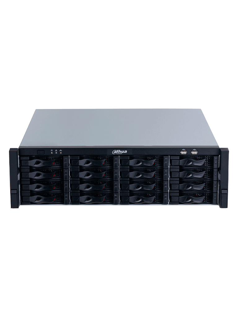 DAHUA DHI-NVR616H-64-XI - NVR de 64 canales IP Wizmind/ H.265+/ Grabación IA/ Soporta 8 ch face detection y recognition, 40 bases de datos de rostros, 32 canales proyección perimetral 32 canales smd plus