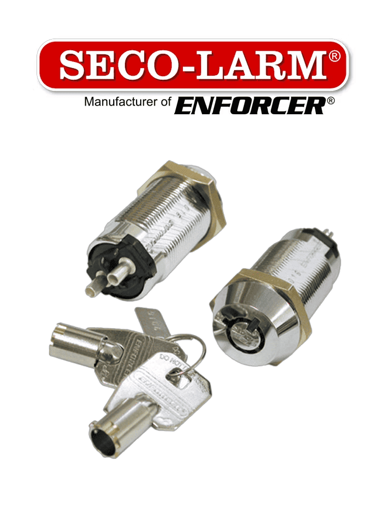 [SEC1220010] Seco-Larm SS-090-2H1 - Interruptor tubular con llave