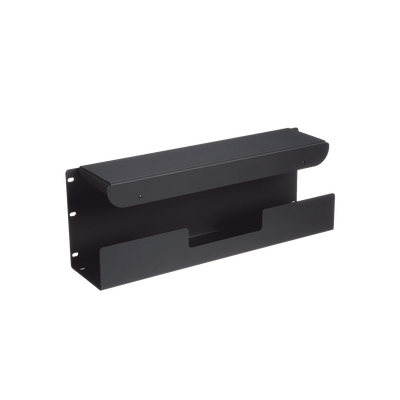 [210256] Accesorio Pasacables Para Rack Estándar de 19 in, 4 UR, Capacidad de 260 Cables Cat6, 4.5 in de Profundidad, Color Negro