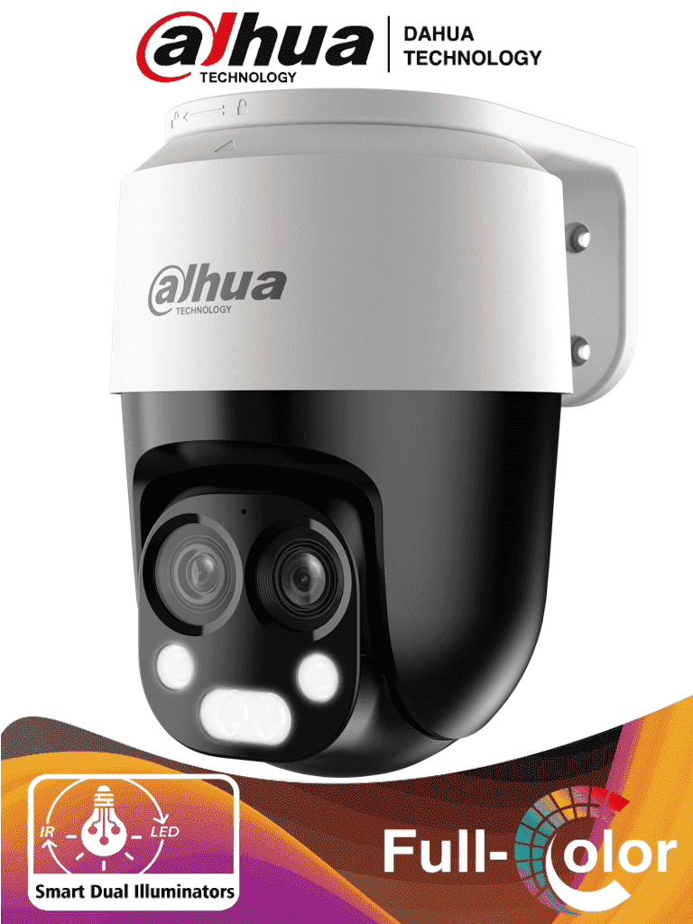 [DHT0330026] DAHUA HAC-PT1200B-IL-A-E2Z - Cámara PT Dual de 2 Megapíxeles/ HDCVI X PLUS/ 6x Zoom Hibrido 2 Lentes/ Lentes de 2.8mm y 6mm/ Angulo de 109 y 47.2 mm/ Iluminador Dual Inteligente 50 Mts/ Micrófono Integrado/ Super Adapt/ IP66/