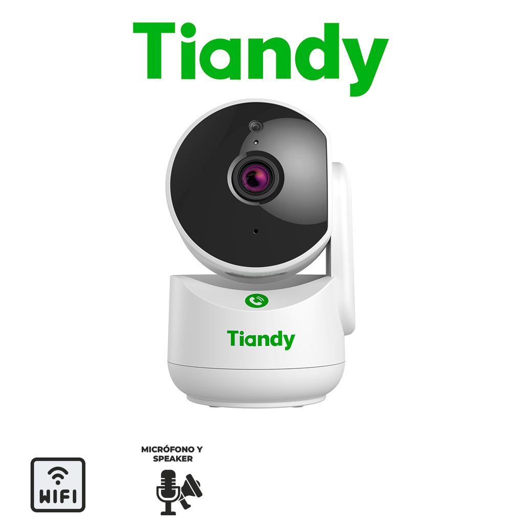 [TC-H332A] TIANDY TC-H332A 3MP WIFI CAMARA PT - 4MM - IR 15M - POLICARBONATO - MICROFONO Y SPEAKER - SOPORTA MICROSD