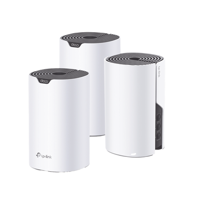 Kit 3 Routers Inalámbricos MESH Interior para Hogar / Doble Banda Wi-Fi 5 AC1900 Mbps / 3 Puerto Gigabit WAN/LAN / 3 Antenas Internas / Administración Mediante la App Deco (iOS, Android) 