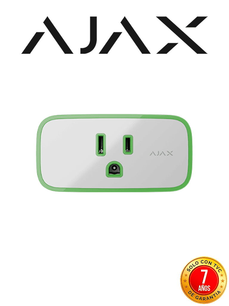 [AJX1220005] AJAX Socket - Enchufe inteligente e inalámbrico con monitor de consumo eléctrico color blanco