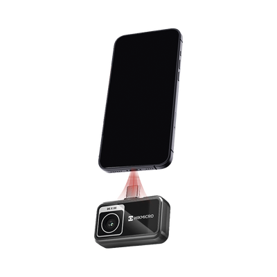 [236587] MiniE - Cámara Termográfica para Smartphone / Resolución IR 96 x 96 (9,216 píxeles) / SuperIR / Rango de -20°C a 400°C / Precisión ±2°C o ±2% / Compatible iOS y Android / Paleta Personalizable