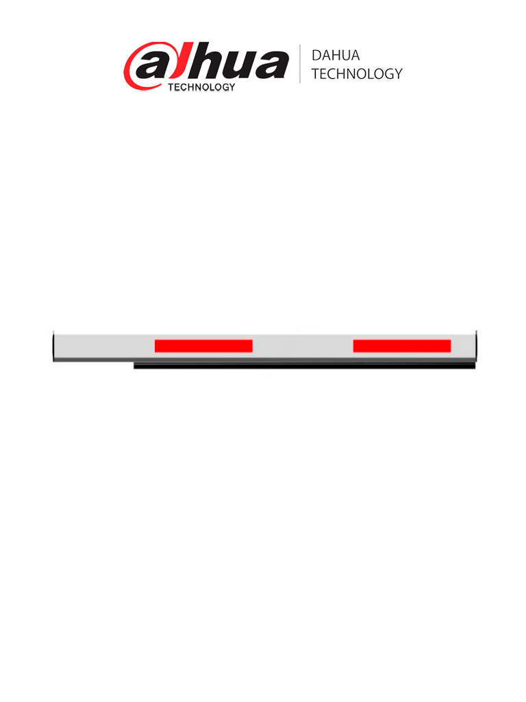 [DHT0960008] DAHUA IPMECD-0322-LM40 Brazo Izquierdo recto de 4 metros (13.12 pies) para Barrera Vehicular
