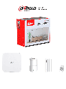 DAHUA ART-ARC3800H-03-W2 -Kit de Alarma Inalámbrico Hub2, WiFi y Ethernet, incluye panel de alarma Hub2, Soporta audio 2 vías, incluye sensor de movimiento, contacto magnético y control remoto, hasta 8 cámaras IP, audio 2 vías,64 PIR Cams