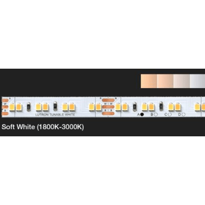 (RadioRA3) Tira LED 1800K - 3000K inteligente integrable con RadioRA3 de Lutron