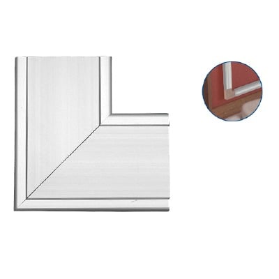 [85007] Accesorio en "L" de aluminio,  compatible con canaleta INKA100 (8130-80001) 